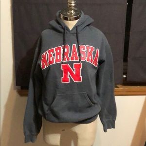 Grey Nebraska Hoodie